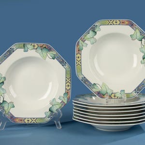 Set of 9 Soup Plates - Villeroy & Boch - Pasadena