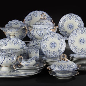 49-Piece Set Antique Dinnerware - Algiersirus