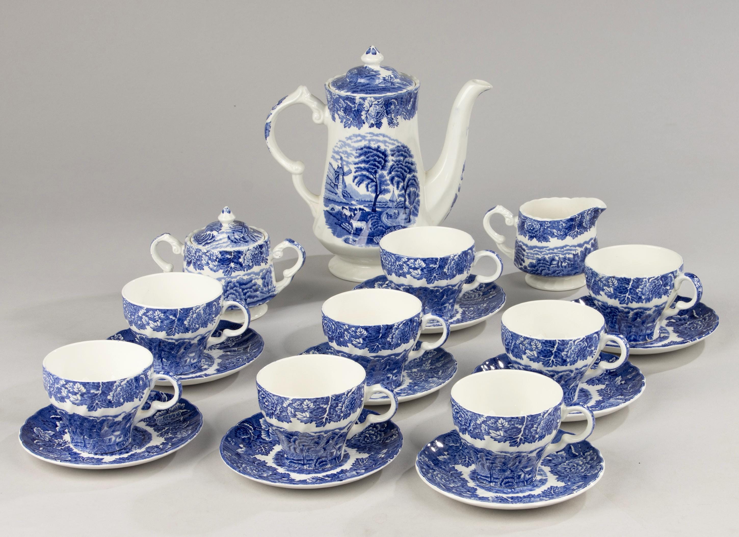 11-piece Tea Set - Woods Ware - English Scenery - Etsy Canada