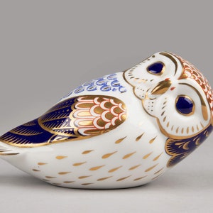 Porcelain Paperweight - Owl - Royal Crown Derby