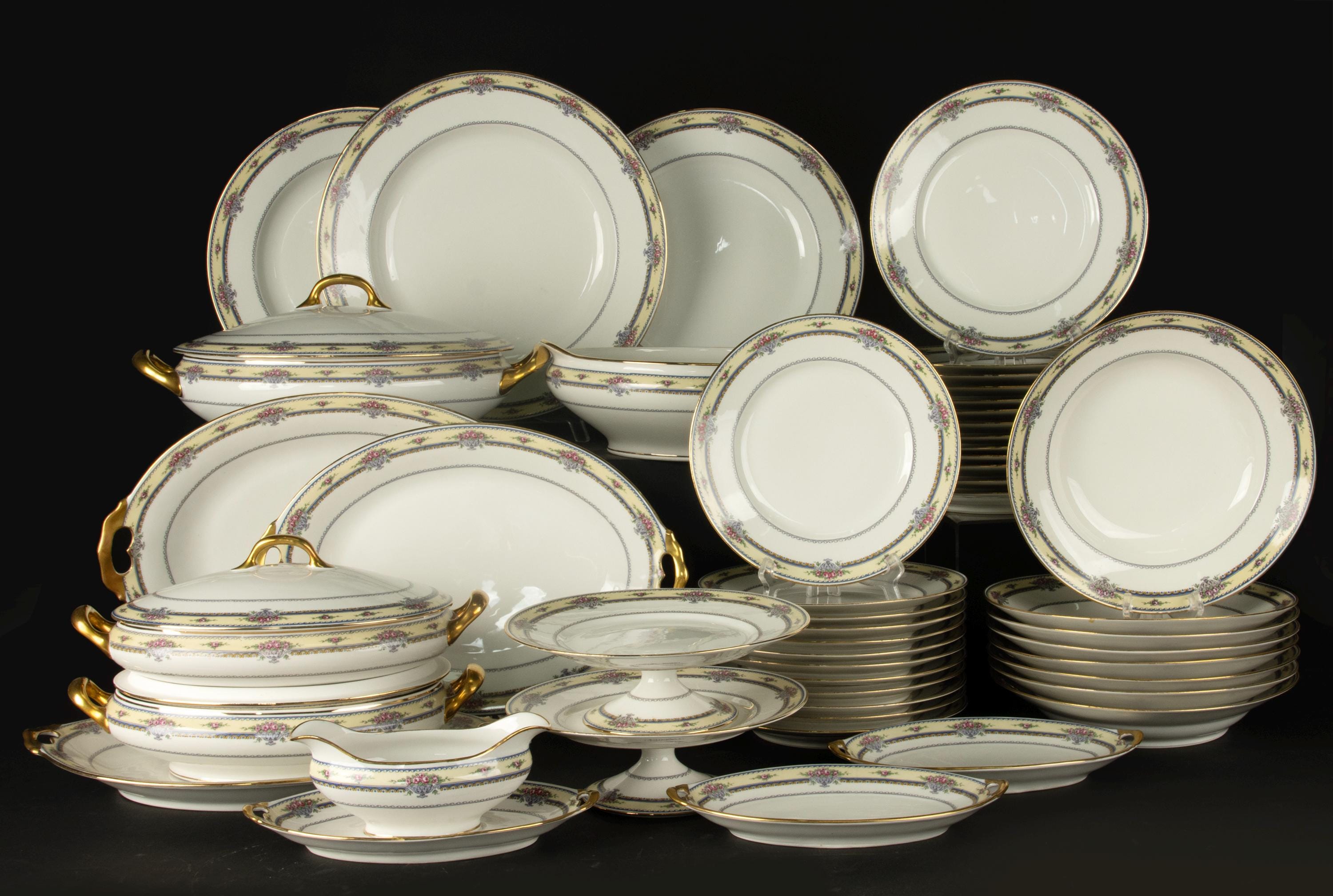 47-piece Dining Set - Jean Boyer Limoges - Etsy