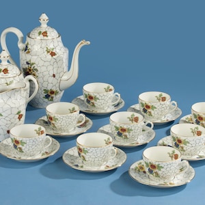 Juego de té de 12 piezas - Limoges - Art Déco