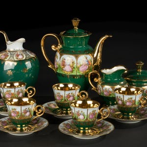 9ピースコーヒーセット - Walders Hof Bavaria - 磁器 - Etsy 日本