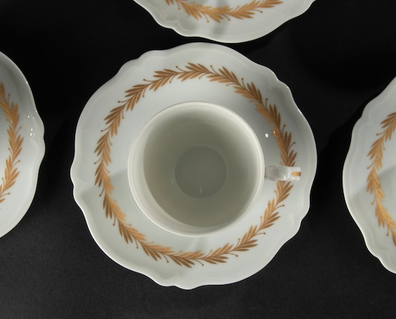 Set of 9 Coffee Cups and Saucers - George Boyer Limoges - Etsy