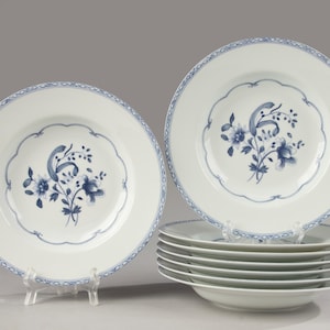 Set of 8 Soup Plates - Porcelaine de Paris - Vieux Chine