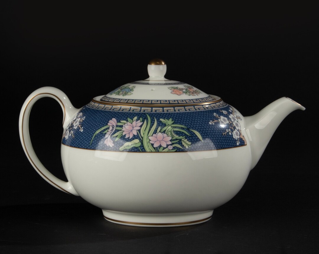 Tea Pot Wedgwood Blue Siam Etsy