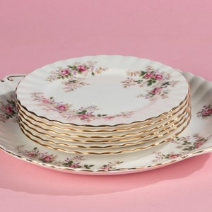 7-Piece Cake Set - Royal Albert - Lavender Rose