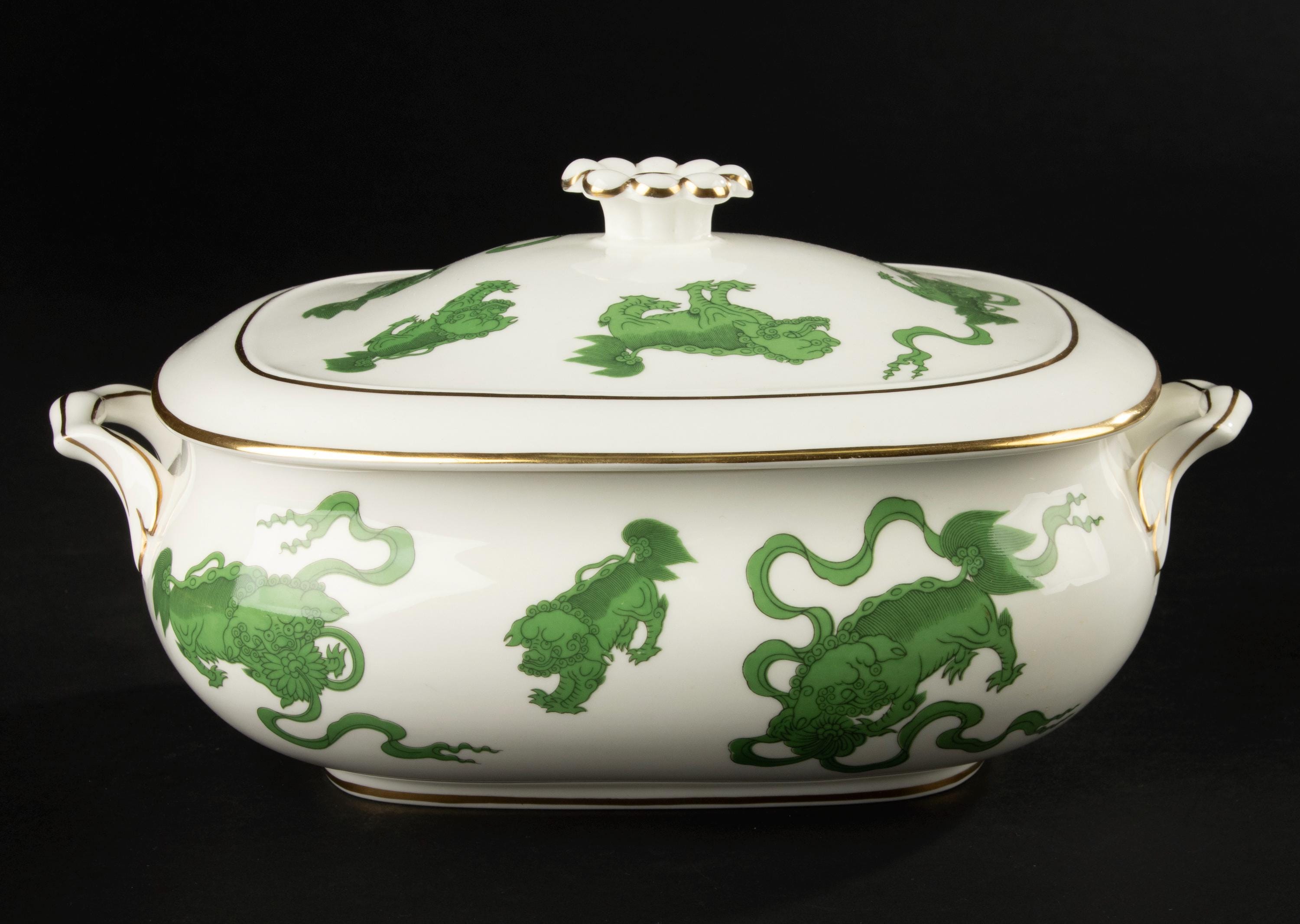 Wedgewood Green Chinese Tiger - Etsy