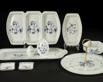 Juego de 9 platos para servir - Porcelaine de Paris Limoges - Vieux Chine