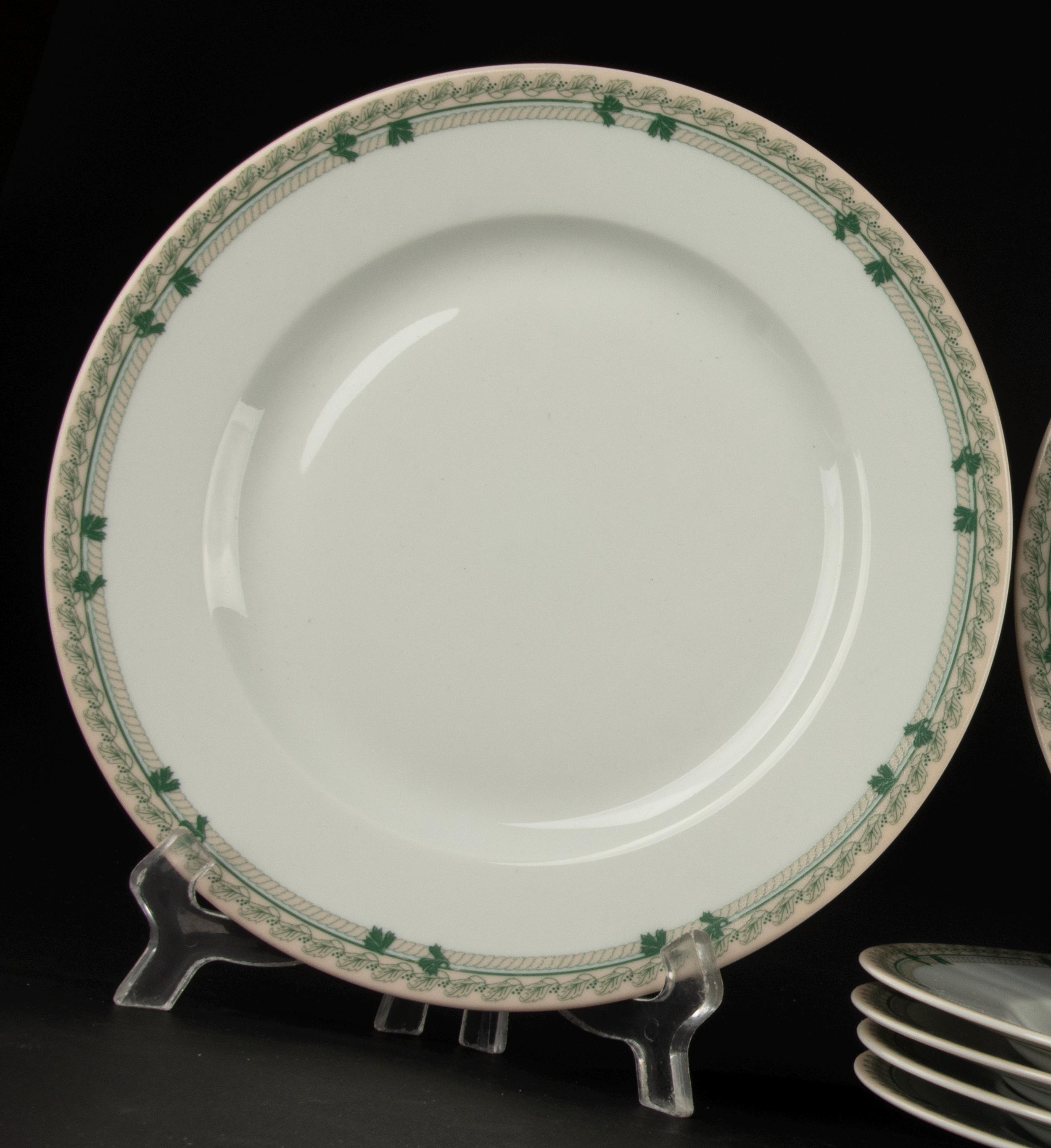 朝食用プレート6枚セット - Philippe Deshoulieres Limoges - Chêne
