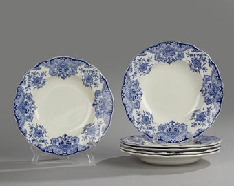 Set of 6 Soup Plates - Boch - Dordrecht