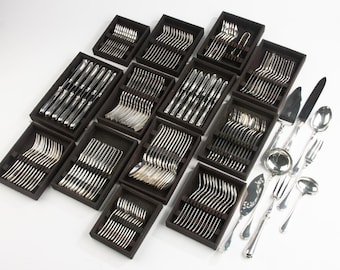 137-piece Cutlery Set - Christofle - Rubans Croisés - Complete for