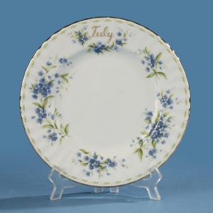 Breakfast Plate - Royal Albert - Flower of the Month - July