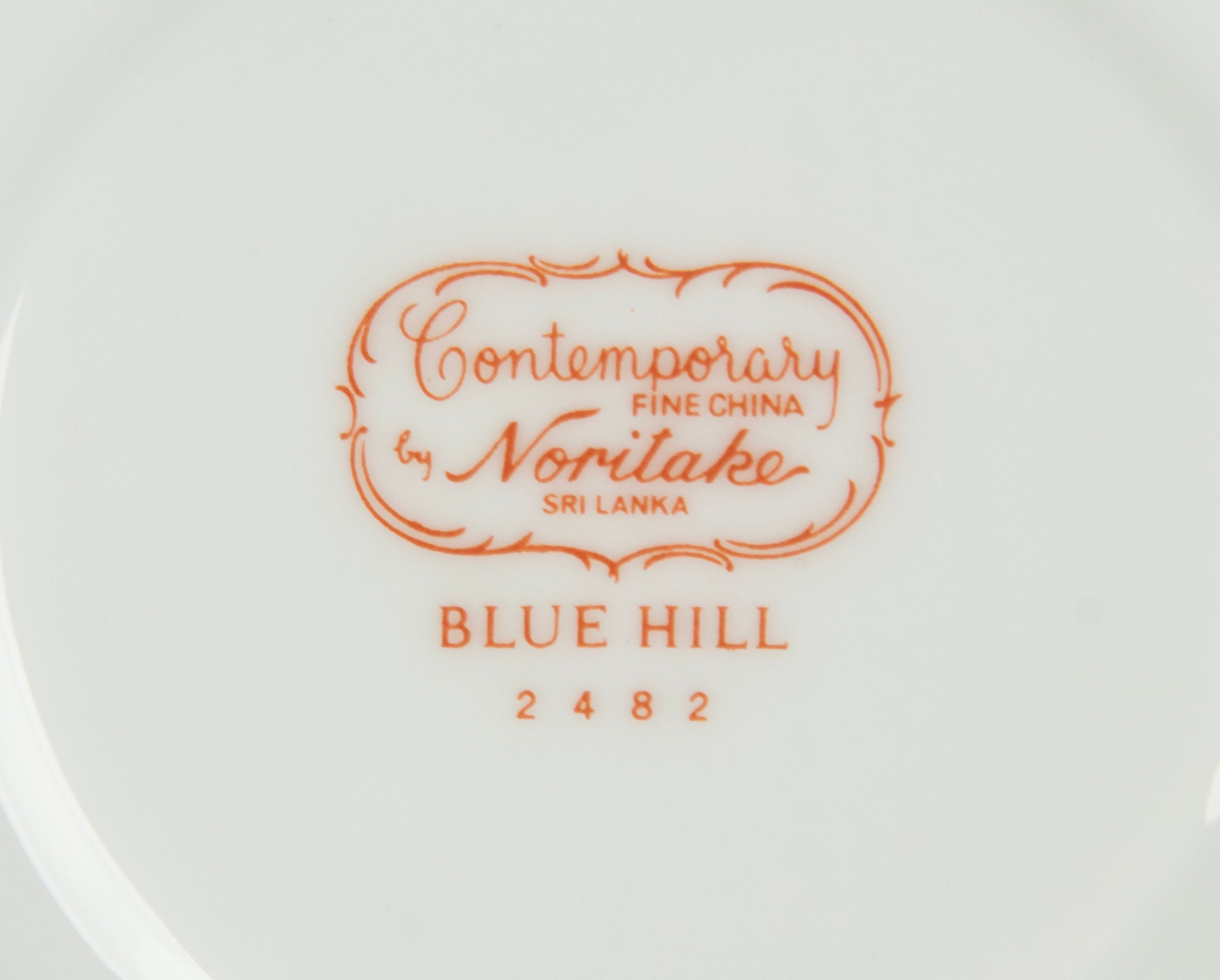 Set of 5 Tea Cups and Saucers - Noritake Blue Hill - Etsy