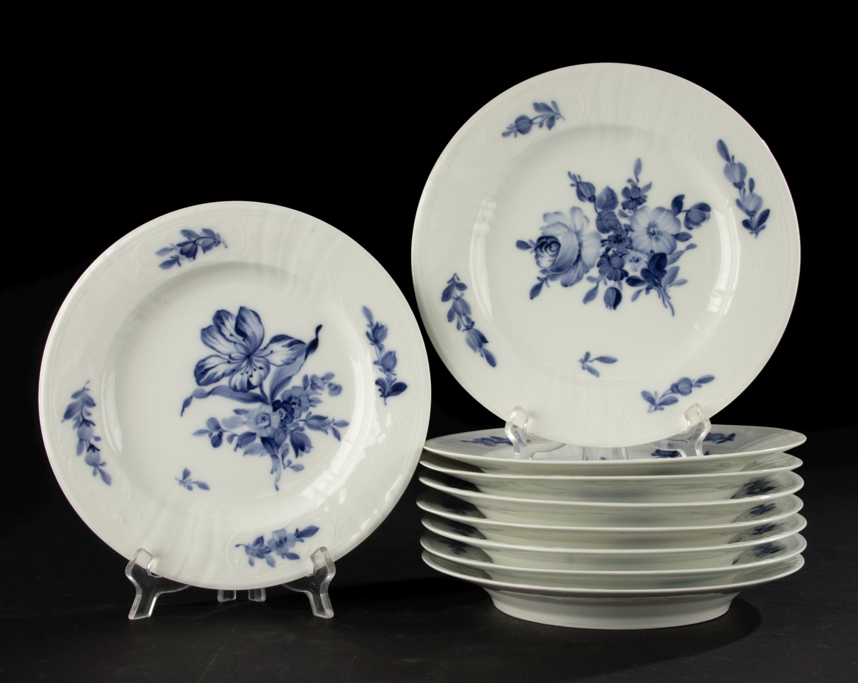 ロイヤルコペンハーゲン ジュリアンマリー ブルーフラワー プレート9枚