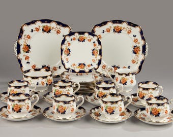 23-Piece Antique Tea and Cake Set - Royal Albert