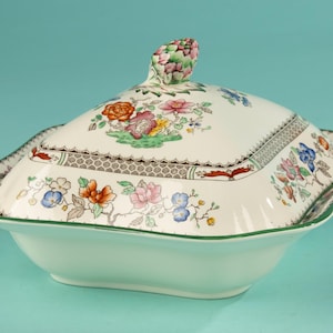 Prato de servir - Copeland Spode - Rosa chinesa