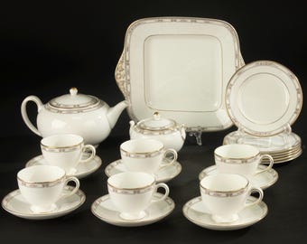Servizio da tè e torta da 15 pezzi - Wedgwood - Colchester