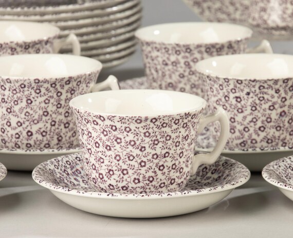 22-piece Breakfast Set - Burleigh - Felicity Plum - Etsy