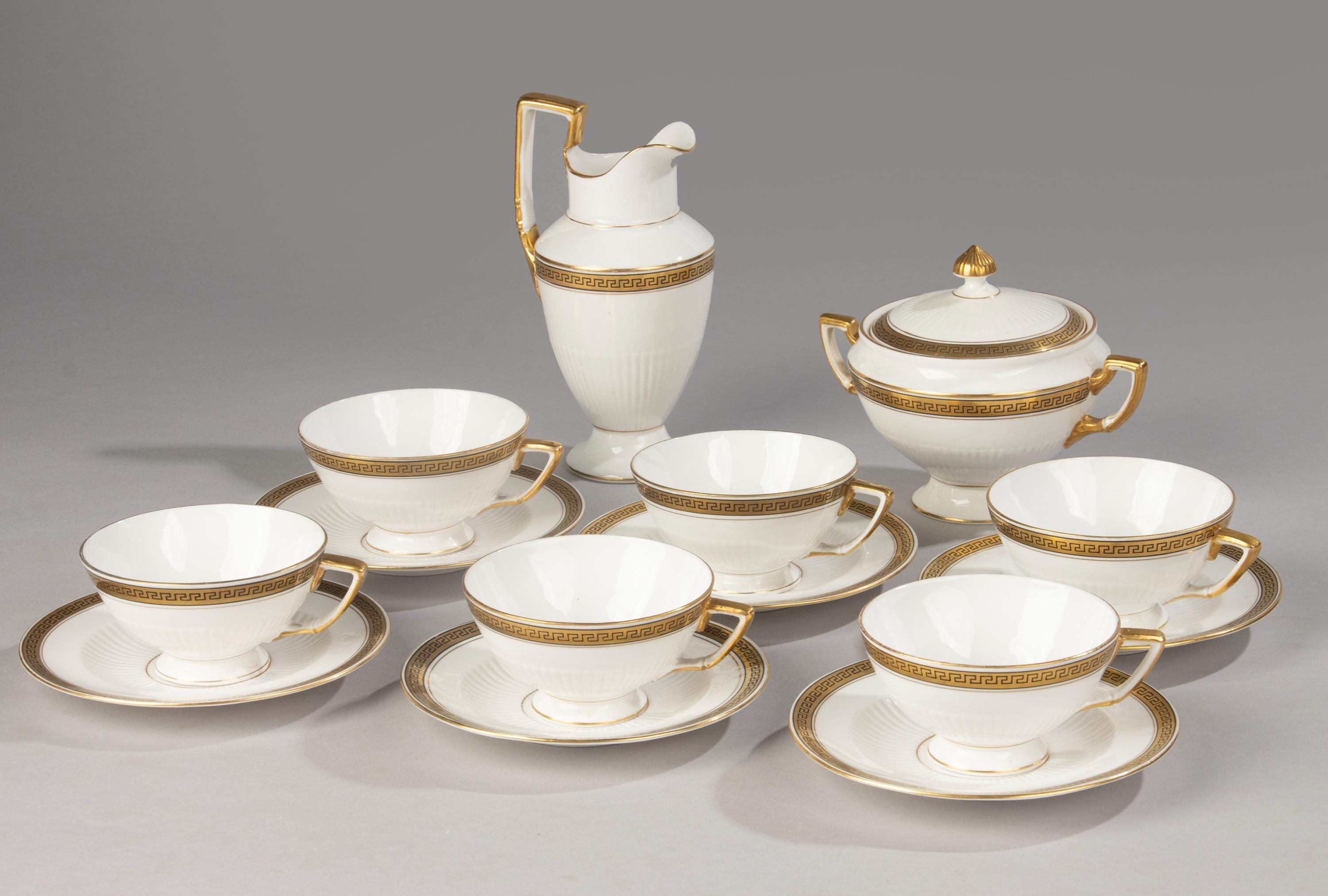 8-piece Tea Set - Sarreguemines - Etsy