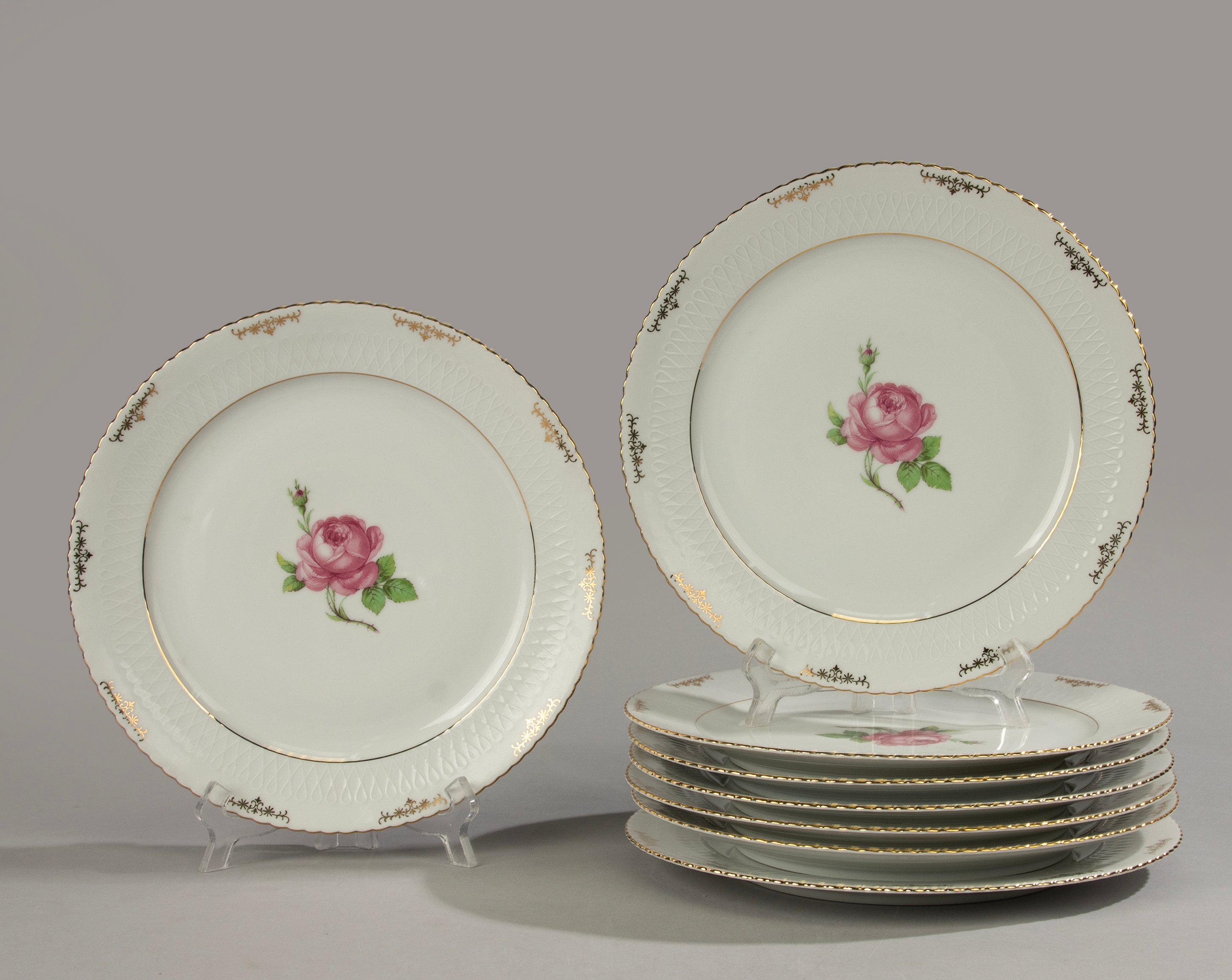 Set of 8 Dinner Plates - Seltmann Weiden - Elisabeth - Etsy Denmark