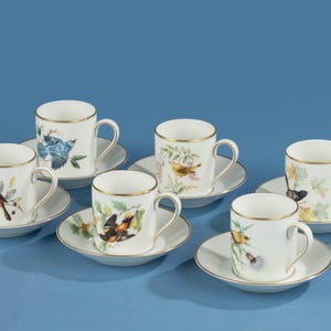 Set of 6 Coffee Coffee Cups and Saucers - Hutschenreuther