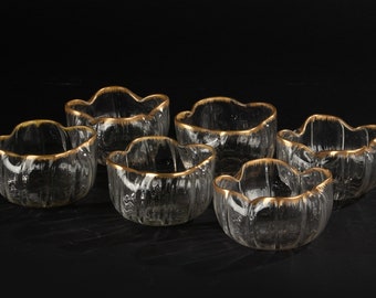 Set of 6 Crystal Bowls - Daum Nancy