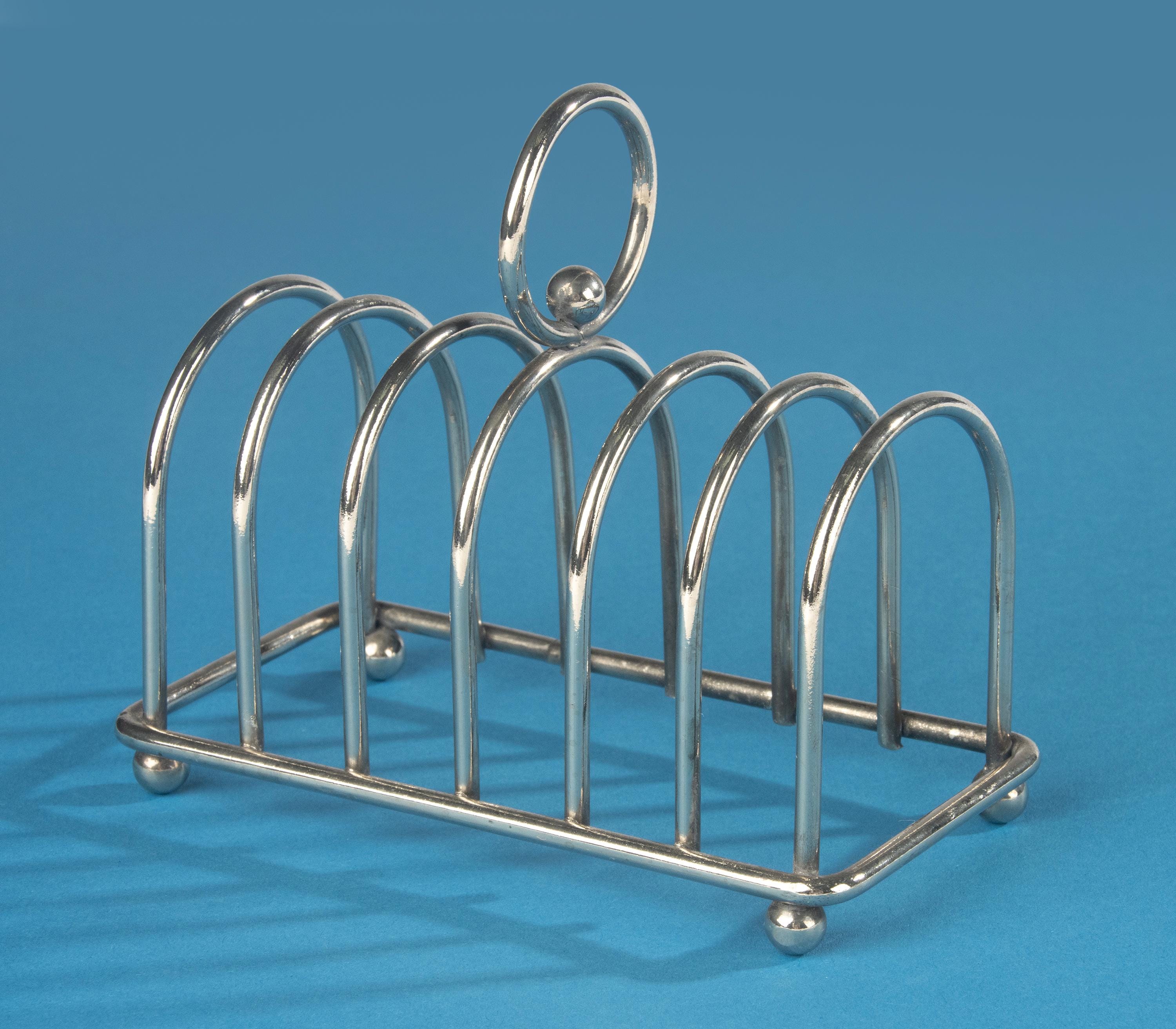 Antique sterling silver toast rack - Etsy 日本