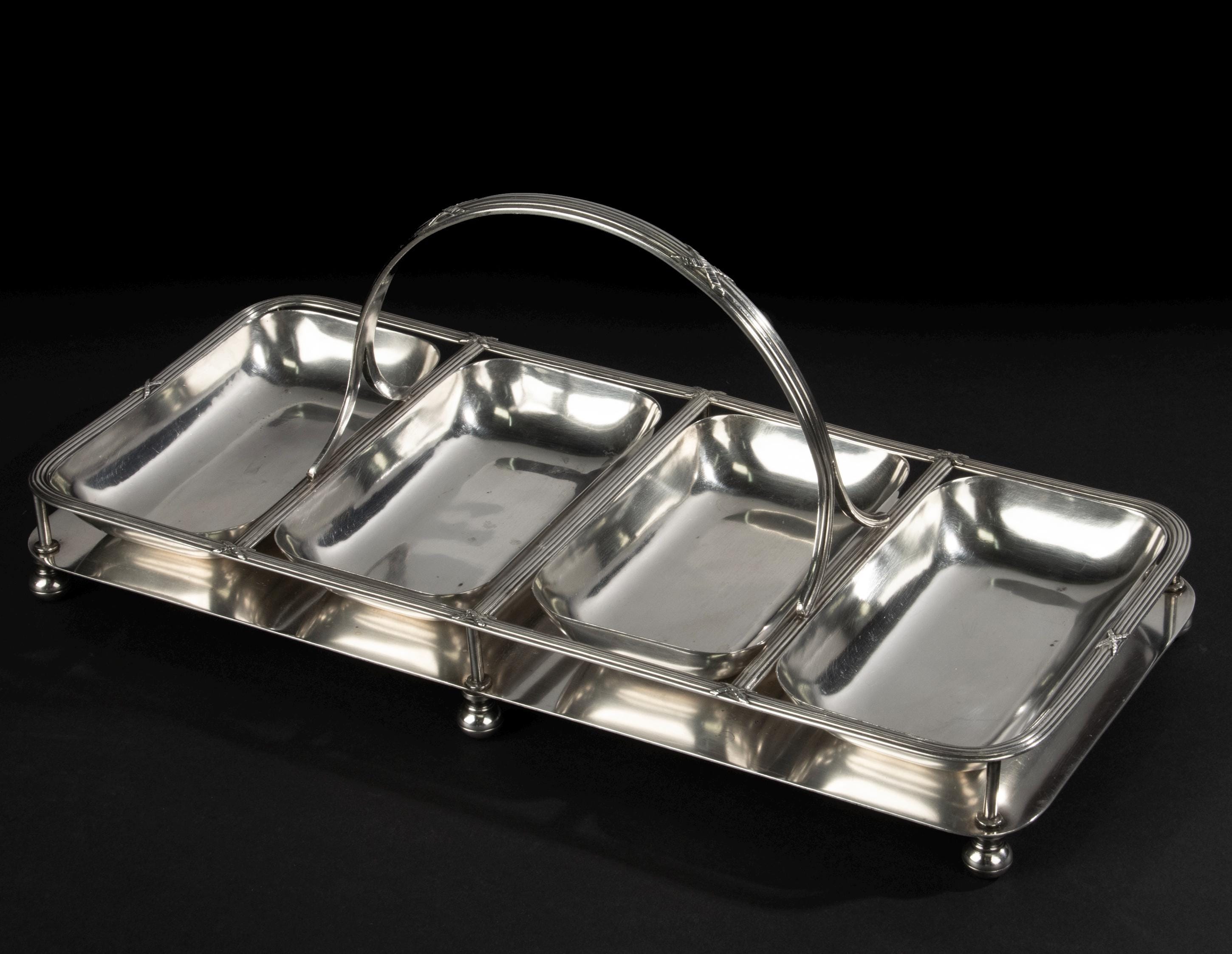 WISKEMANN アンティーク　シルバーボウル　銀製品　ベルギー　貴重品 コンポート【アンティーク】シルバープレート WISKEMANN ベルギー