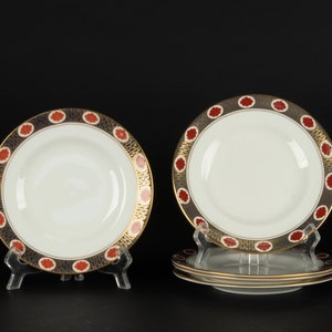 Set of 5 Cake Plates - Royal Crown Derby - Ambassador