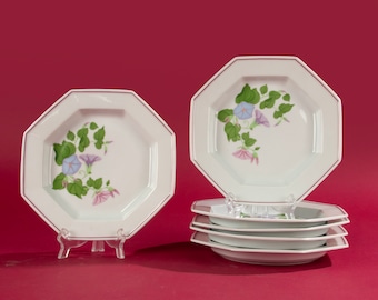 Set of 6 Soup Plates - Coquet Limoges - Liseron