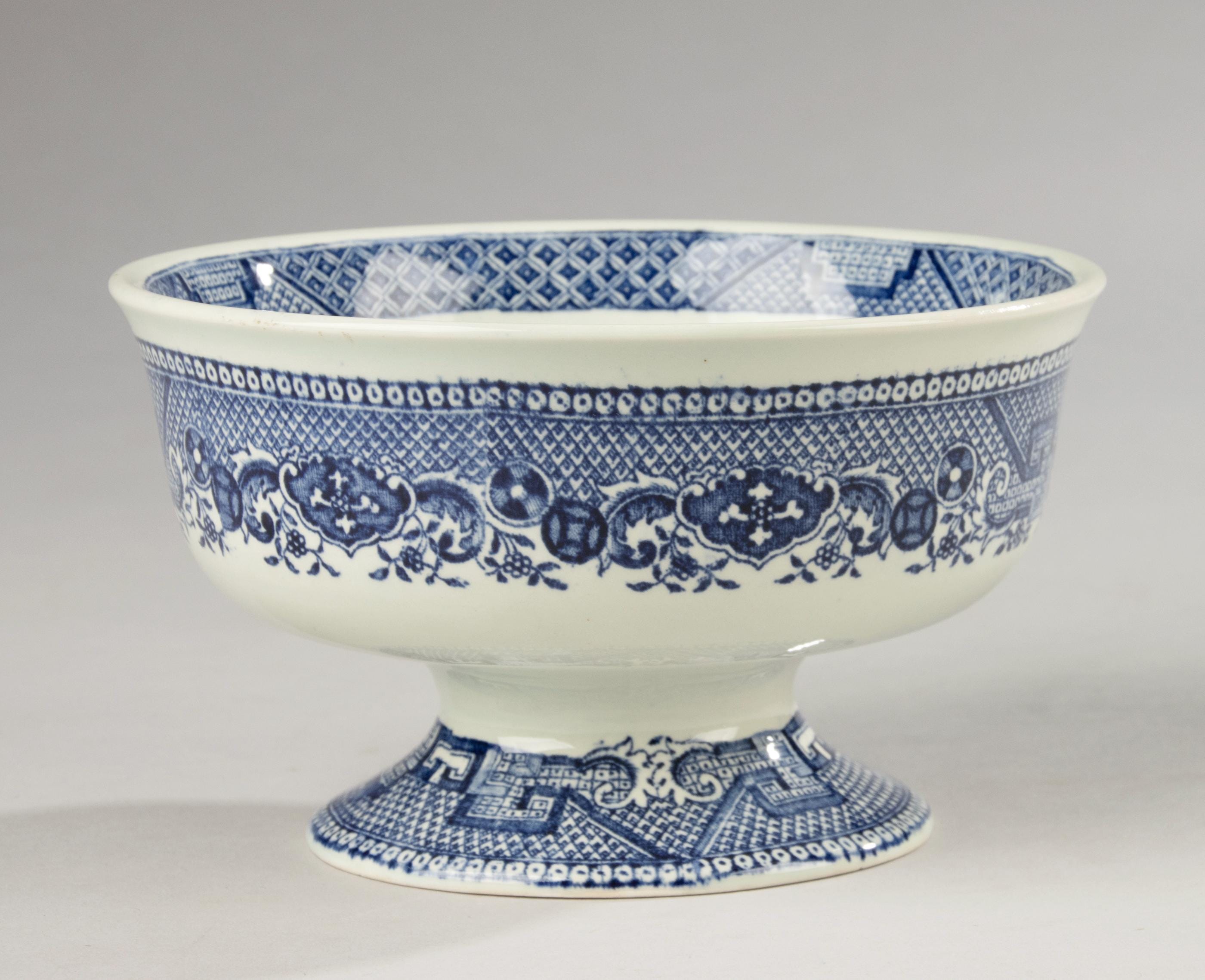 Large vintage blue willow bowl - Etsy 日本