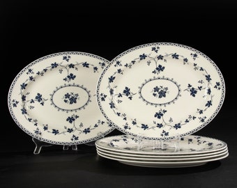 Set of 6 Oval Plates - Royal Doulton - Yorktown