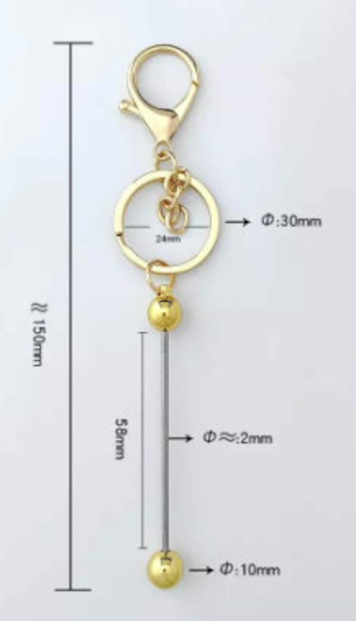 NEW Beadable Keychain Bars Keychain Blanks Crafting Blanks Etsy