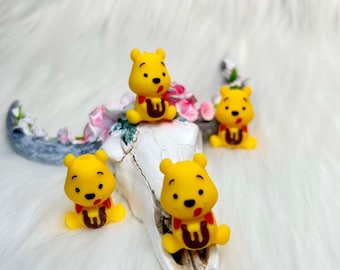2 pack Honey Bear 3d focal Bead