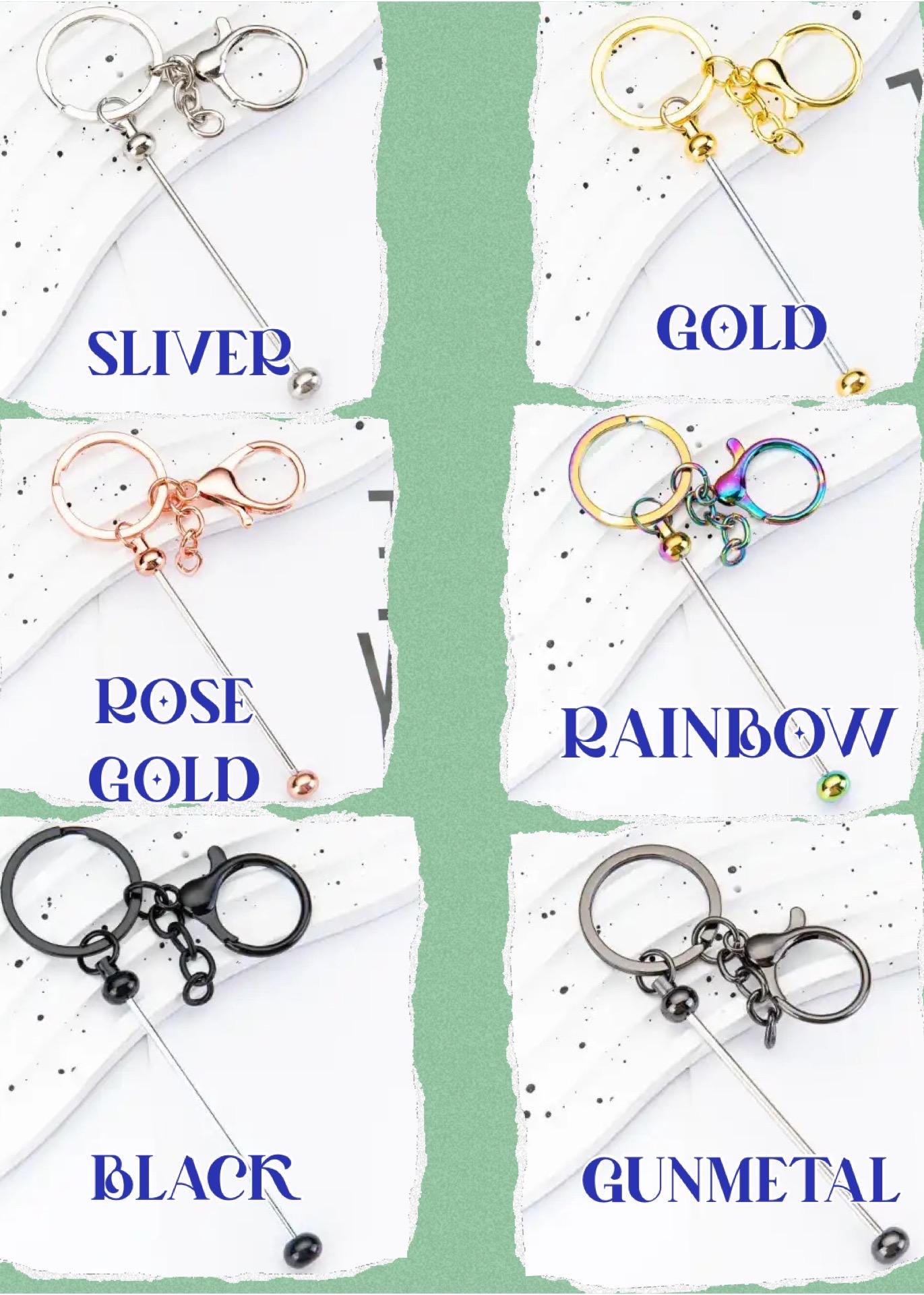 Premium Beadable keychain with matching bars , crafting blanks, beadable blanks, bar keychain,Pen Bar,keychain bar,dyi crafting,Christmas