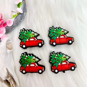 2 pack Truck w/ Christmas Tree bead*cartoon movie character * animal beads * Santa Clause * beads North Pole * wristlets for Christmas gifts