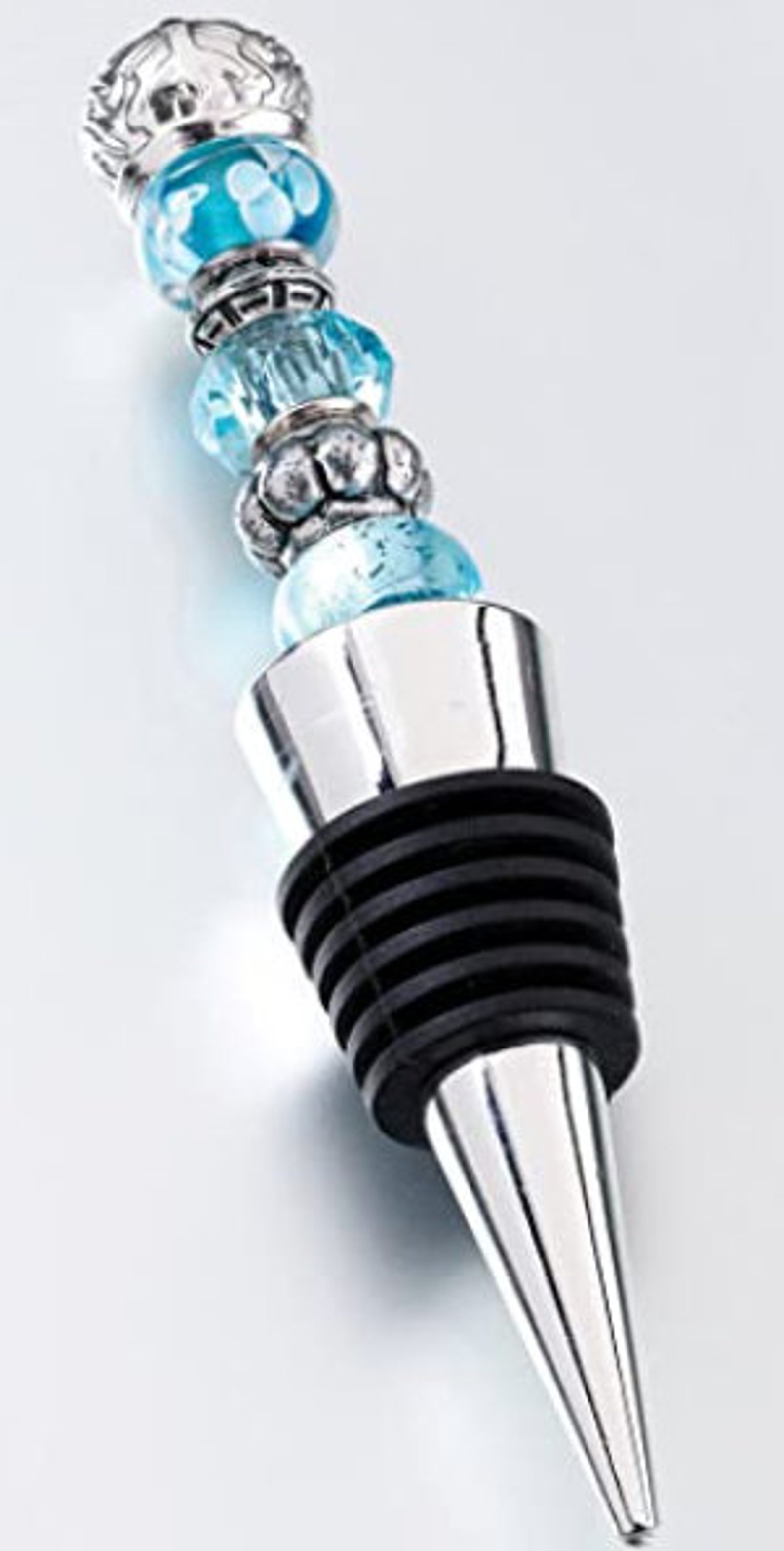 Beadable Wine Stopper Blank / Add beads / Fits Bead with 2.8 Etsy