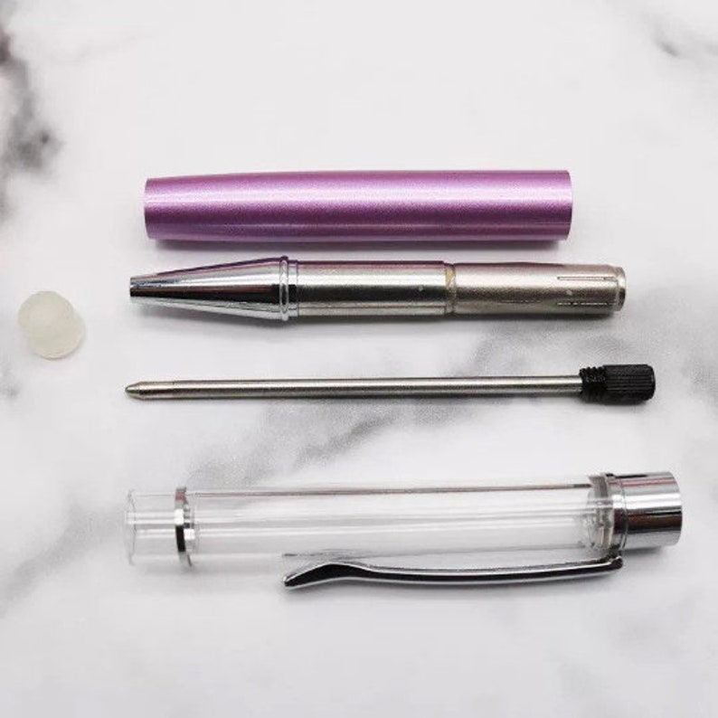 DYI Pens Glitter DYI Floating SKINNY glitter fillable pens Big Barrel Empty Barrel Pens Crystal Refillable Floating Glitter Ink pens