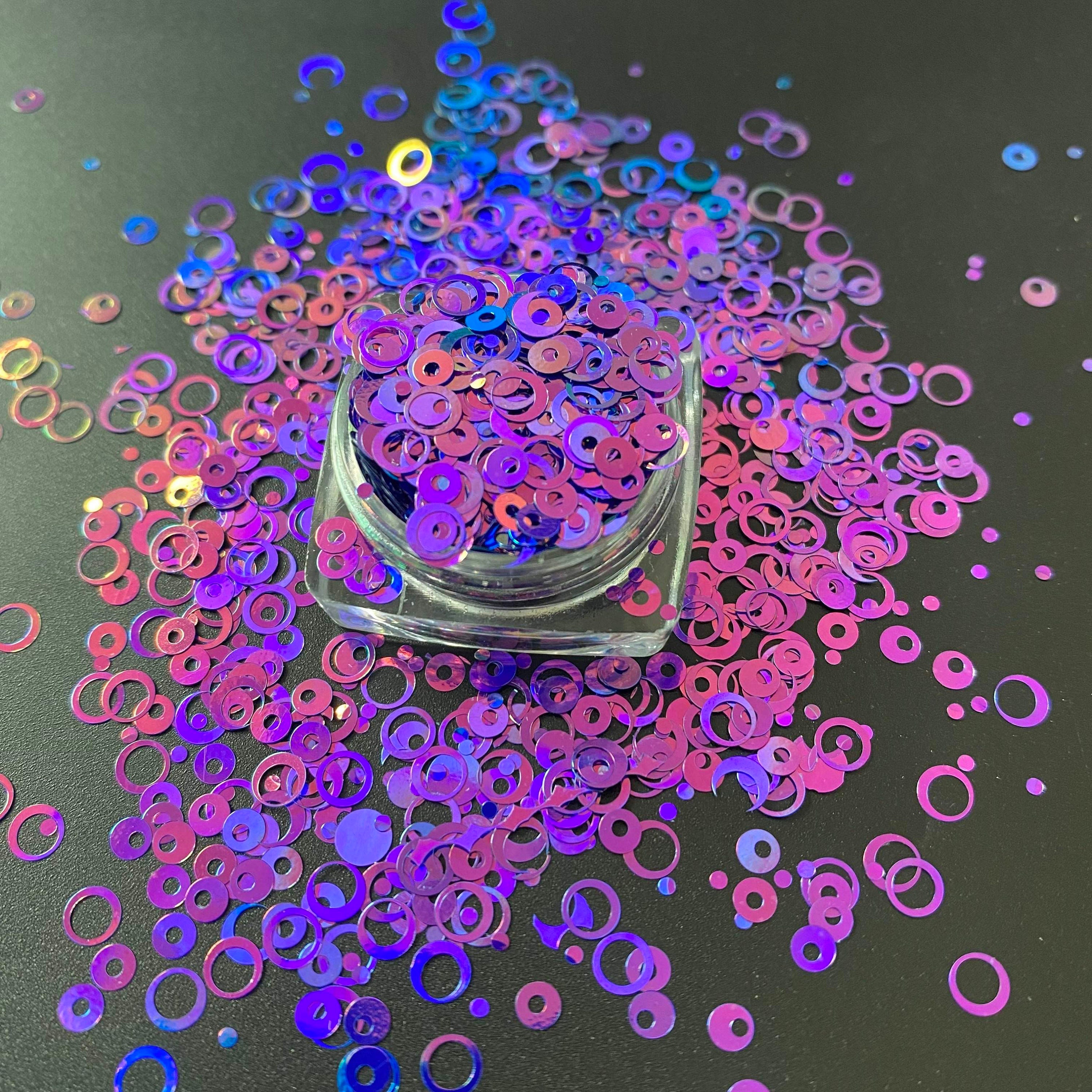 Floozy Circle Sets With Dot Glitter Rings Hollow Absolutely Etsy