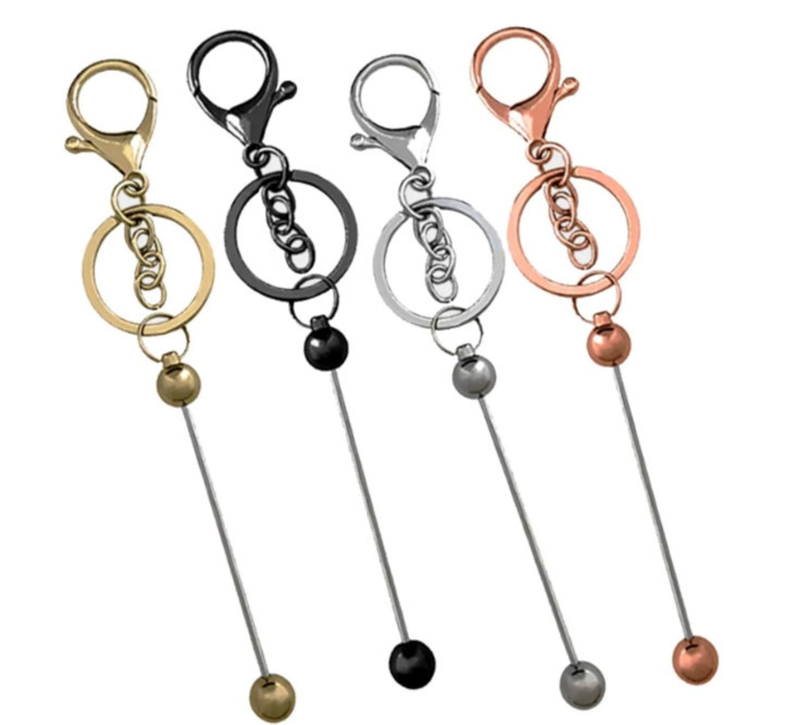 NEW Beadable Keychain Bars Keychain Blanks Crafting Blanks Etsy