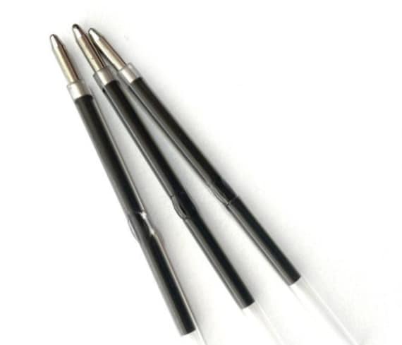 Beadable Ink Pen Refills Pack- Black Refill Ballpoint Black