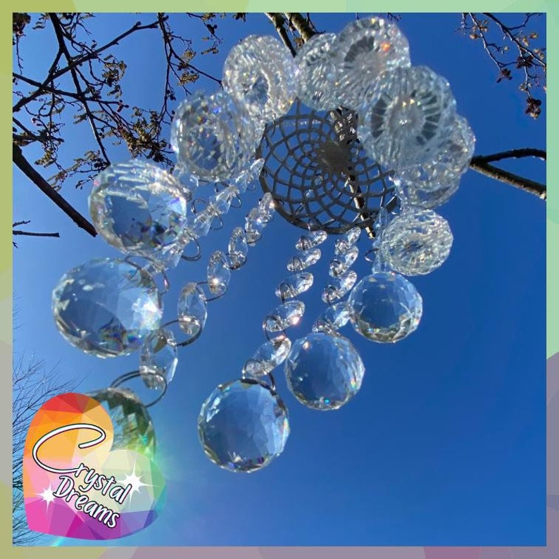 Crystal Suncatcher Heart Small Feng Shui Rainbow Maker Home Etsy