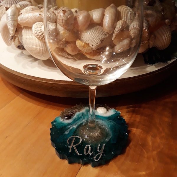 Wine Glass Coaster Etsy