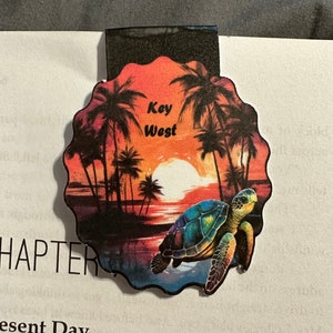Magnetic Bookmark , Key West Turtle