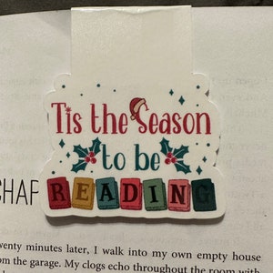 Magnetic Bookmark Tis the season to be reading