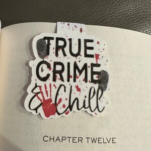 Magnetic Bookmark True Crime And Chill