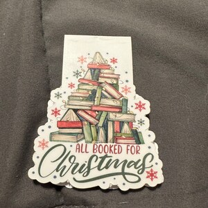 Magnetic Bookmark  Christmas Tree, All booked for Christmas