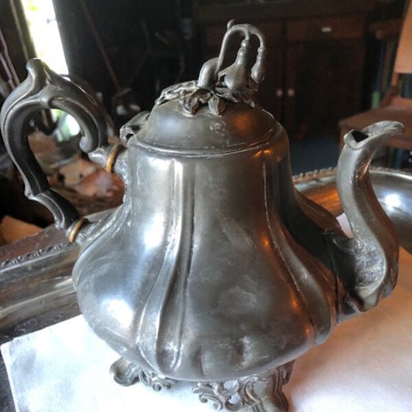 Pewter Teapot Etsy