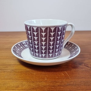 Gefle Upsala Ekeby Purple Variant Tea Cup